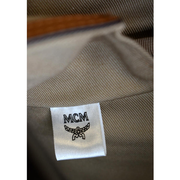 MCM Stark Classic Visetos Canvas Backpack Bag Cognac