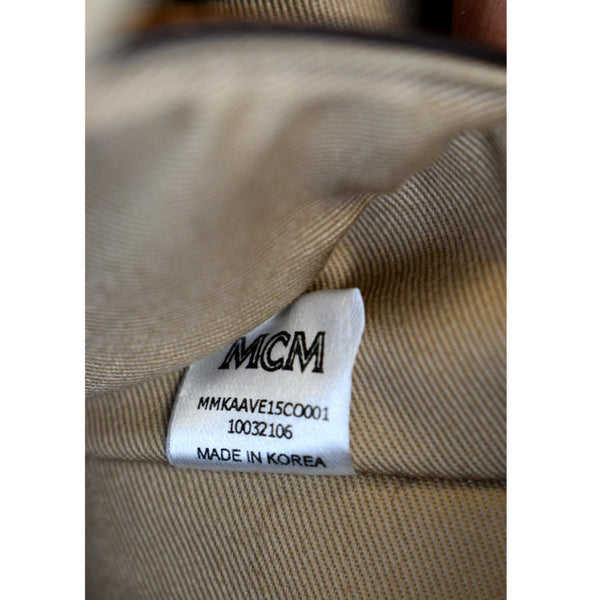 MCM Stark Classic Visetos Canvas Backpack Bag Cognac