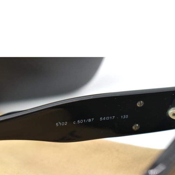CHANEL 5102 C.501/87 CC Logo Black Sunglasses Dark Gray Lens