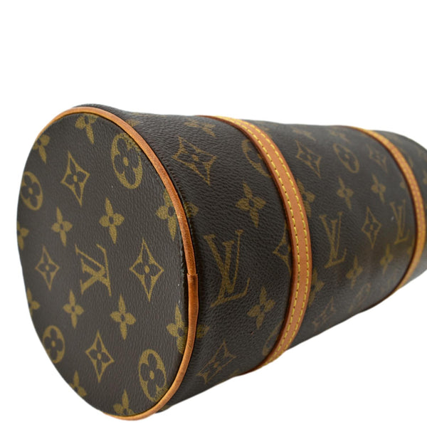 LOUIS VUITTON Papillon 26 Monogram Canvas Satchel Bag Brown