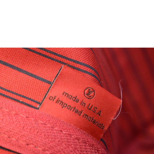 LOUIS VUITTON Neverfull MM Damier Ebene Shoulder Bag Brown