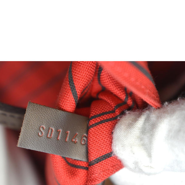 LOUIS VUITTON Neverfull MM Damier Ebene Shoulder Bag Brown