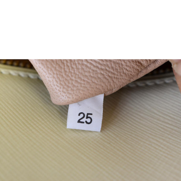 PRADA Vernice Pyramid Saffiano Leather Top Handle Bag Brown