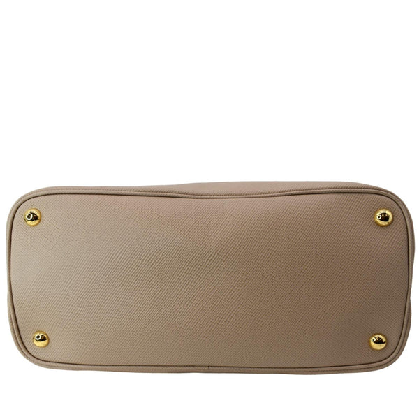 PRADA Double Handle Saffiano Leather Tote Bag Nude Pink