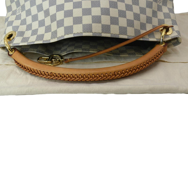 LOUIS VUITTON Artsy MM Damier Azur Hobo Bag White