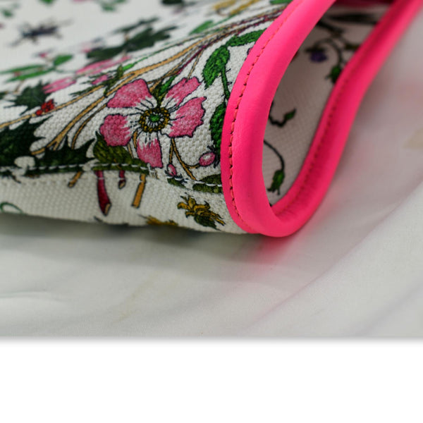 GUCCI Floral Rajah Large Canvas Leather Tote Bag Multicolor 537219