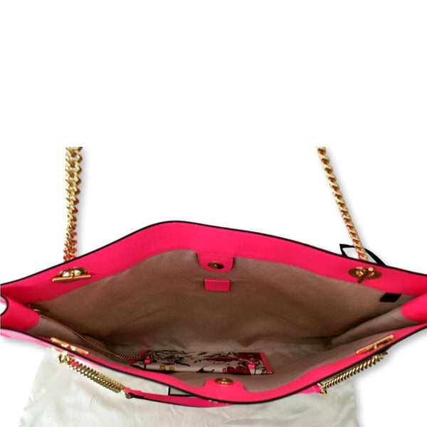 GUCCI Floral Rajah Large Canvas Leather Tote Bag Multicolor 537219