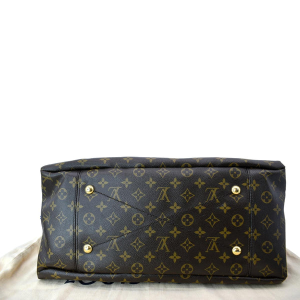LOUIS VUITTON Artsy MM Monogram Canvas Hobo Bag Brown