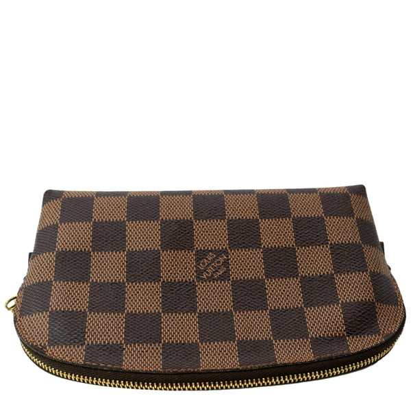 LOUIS VUITTON Damier Ebene Cosmetic Pouch Brown