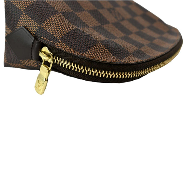 LOUIS VUITTON Damier Ebene Cosmetic Pouch Brown