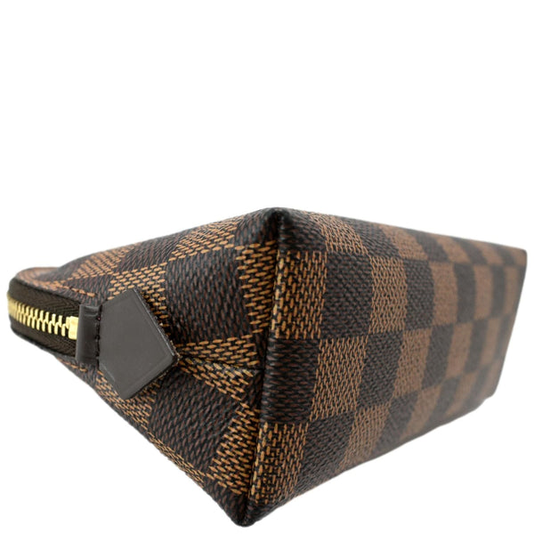 LOUIS VUITTON Damier Ebene Cosmetic Pouch Brown