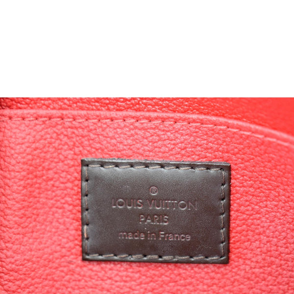 LOUIS VUITTON Damier Ebene Cosmetic Pouch Brown