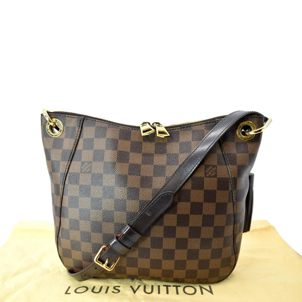 LOUIS VUITTON South Bank Besace Damier Ebene Crossbody Bag Brown