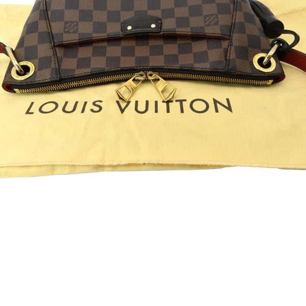 LOUIS VUITTON South Bank Besace Damier Ebene Crossbody Bag Brown