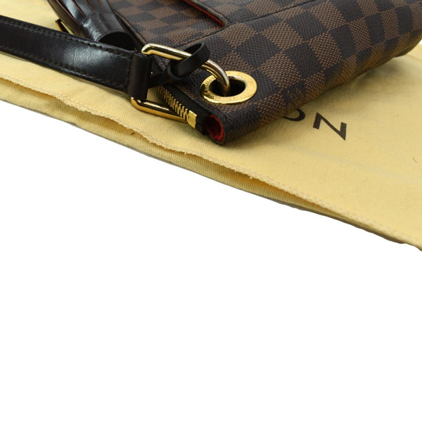LOUIS VUITTON South Bank Besace Damier Ebene Crossbody Bag Brown