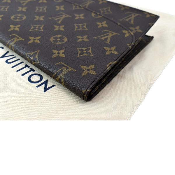 LOUIS VUITTON Rabat Pochette Monogram Canvas Clutch Bag Brown