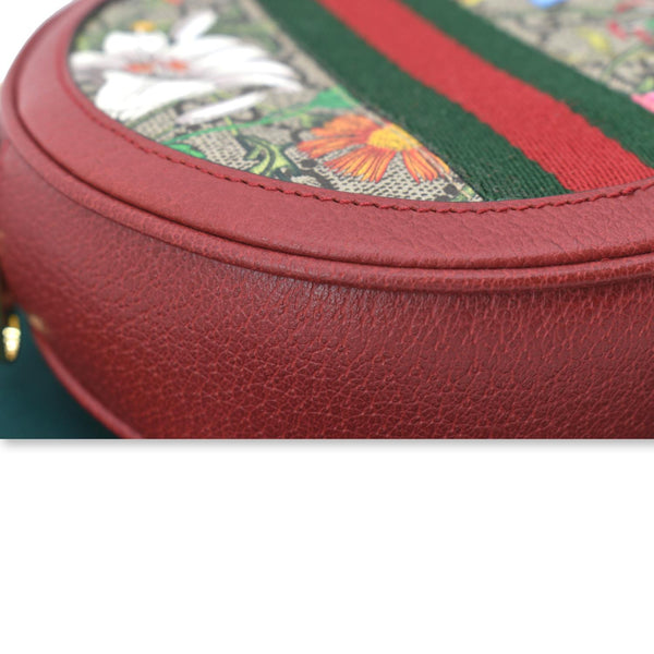 GUCCI Ophidia GG Floral Mini Supreme Backpack Bag Red 598661