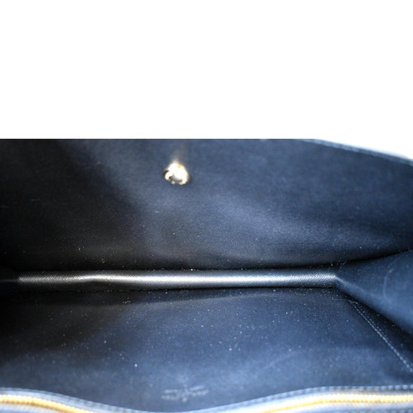 LOUIS VUITTON Montaigne Pochette Epi Leather Clutch Bag Black