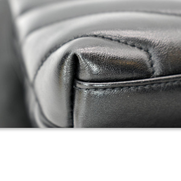 YVES SAINT LAURENT Small Loulou Matelasse Leather Shoulder Bag Black