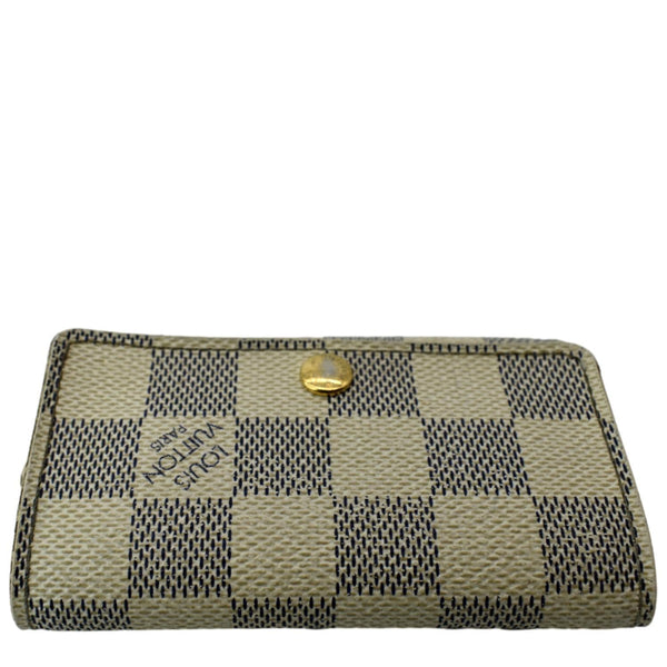 LOUIS VUITTON Damier Azur 6 Key Holder White