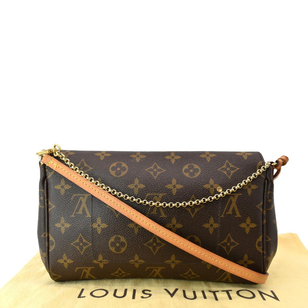 LOUIS VUITTON Favorite MM Monogram Canvas Crossbody Bag Brown