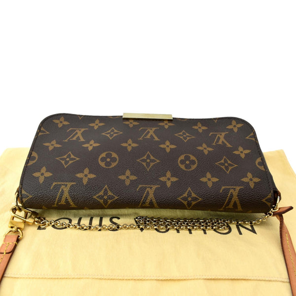 LOUIS VUITTON Favorite MM Monogram Canvas Crossbody Bag Brown