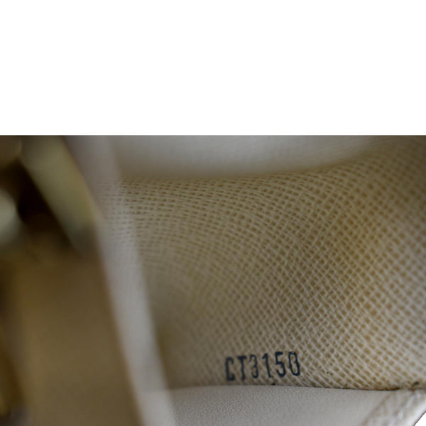 LOUIS VUITTON Damier Azur 6 Key Holder White