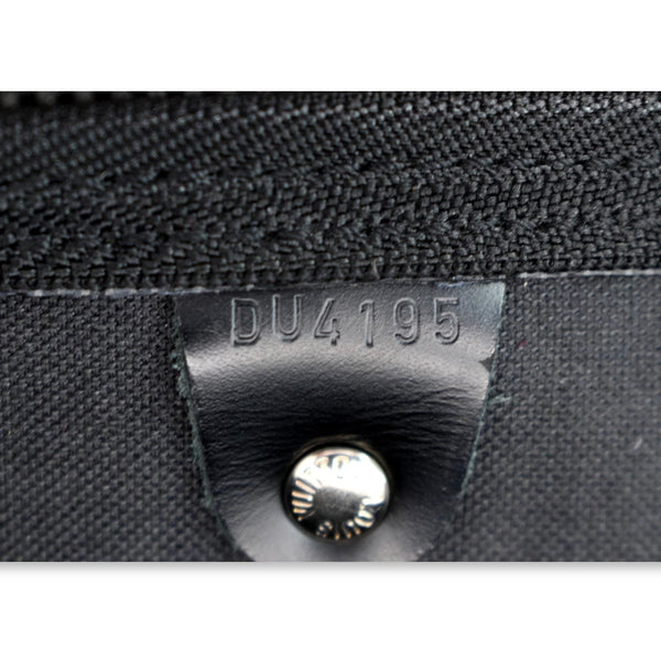 LOUIS VUITTON Keepall 55 Damier Graphite Bandouliere Travel Bag Black
