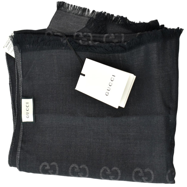 GUCCI GG Printed Scarf Black