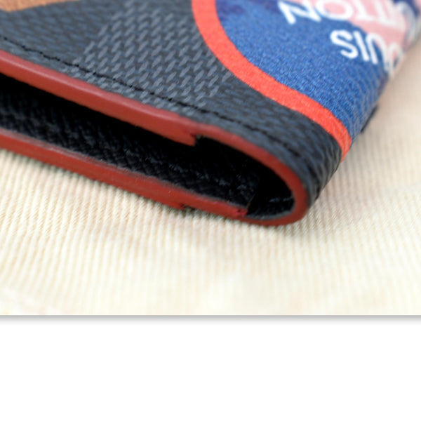 LOUIS VUITTON Damier Graphite Alps Patches Pocket Organizer Black