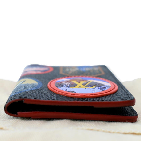 LOUIS VUITTON Damier Graphite Alps Patches Pocket Organizer Black