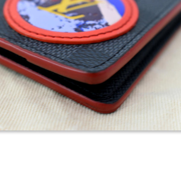 LOUIS VUITTON Damier Graphite Alps Patches Pocket Organizer Black