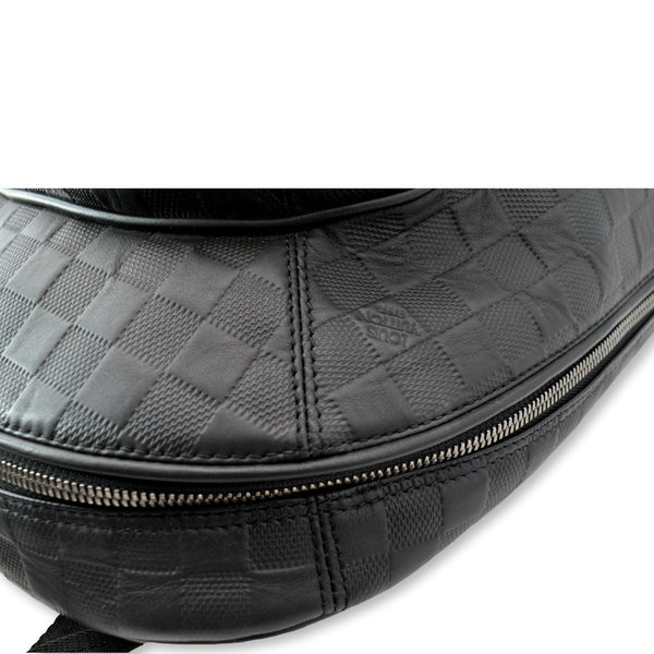 LOUIS VUITTON Michael Damier Infini Leather Backpack Bag Black