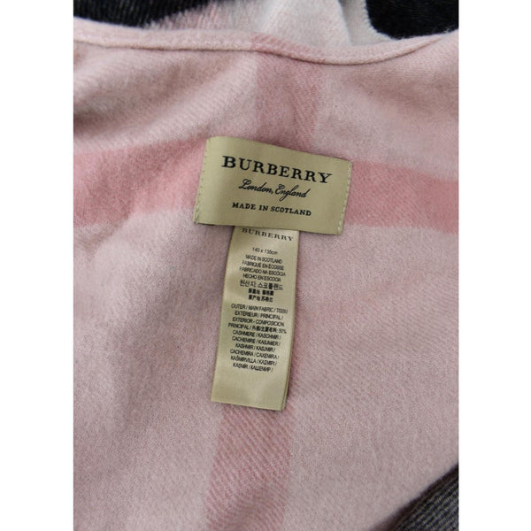 BURBERRY Check Scarf Wool Multicolor