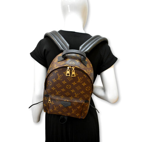LOUIS VUITTON Palm Springs PM Monogram Canvas Backpack Brown