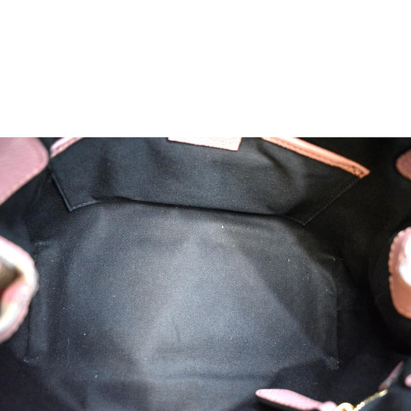 BURBERRY Helmsley House Check Grained Leather Crossbody Bag Pink