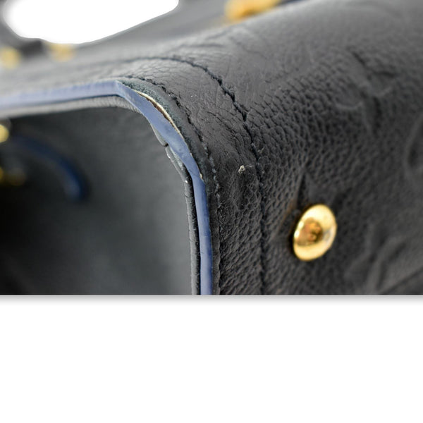 LOUIS VUITTON Sully PM Monogram Empreinte Leather Shoulder Bag Black