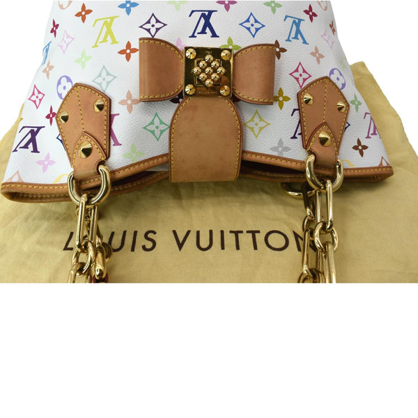 Louis Vuitton Annie MM Multicolor Monogram Canvas Shoulder Bag White