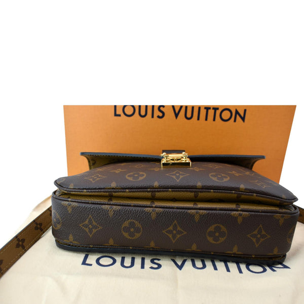 LOUIS VUITTON Metis Pochette Reverse Monogram Canvas Crossbody Bag Brown