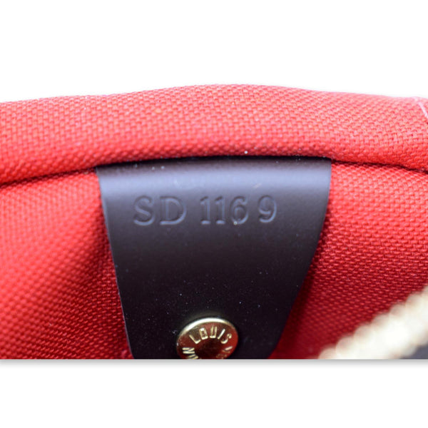 LOUIS VUITTON Speedy 25 Bandouliere Damier Ebene Shoulder Bag Brown