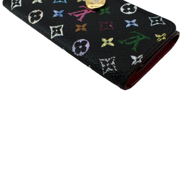 LOUIS VUITTON Multicles Multicolor Canvas 4 Key Holder Black