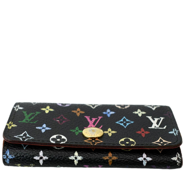 LOUIS VUITTON Multicles Multicolor Canvas 4 Key Holder Black