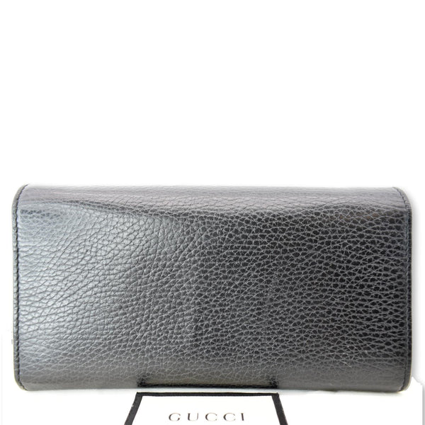 GUCCI Petite GG Marmont Leather Chain Wallet Black 546585