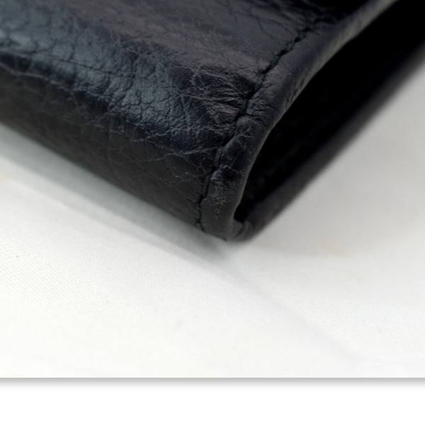 GUCCI Petite GG Marmont Leather Chain Wallet Black 546585