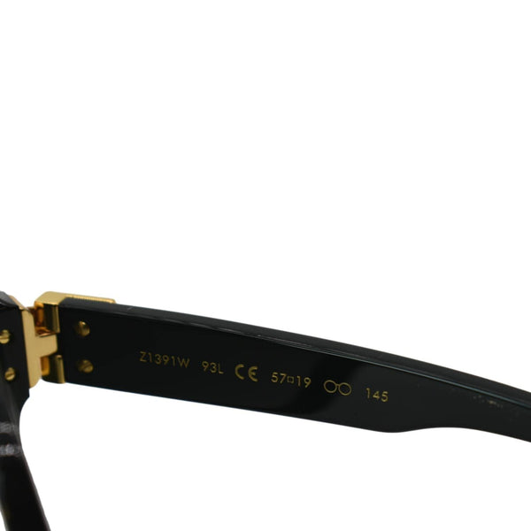 LOUIS VUITTON Z1391W 93L Black Sunglasses Gray Lens