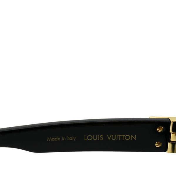LOUIS VUITTON Z1391W 93L Black Sunglasses Gray Lens