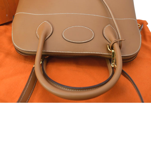 HERMES Bolide 31 Swift Leather Shoulder Bag Brown