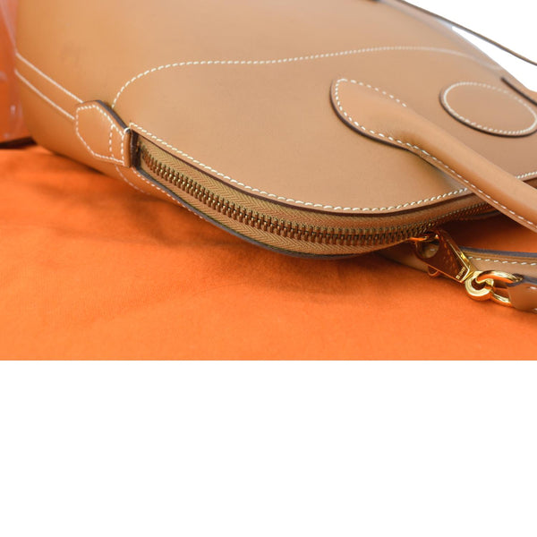 HERMES Bolide 31 Swift Leather Shoulder Bag Brown