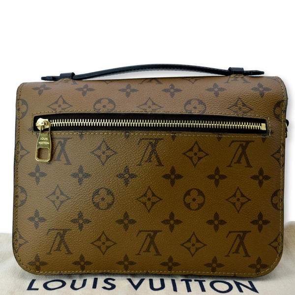 LOUIS VUITTON Metis Pochette Reverse Monogram Canvas Crossbody Bag Brown