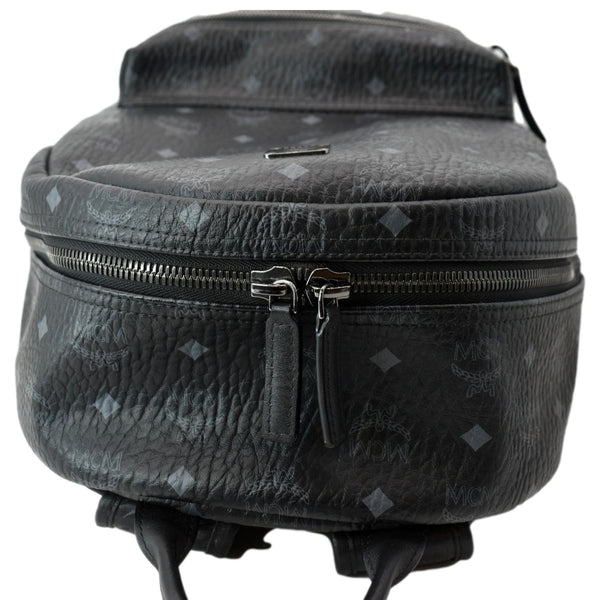 MCM Stark Classic Visetos Canvas Backpack Black